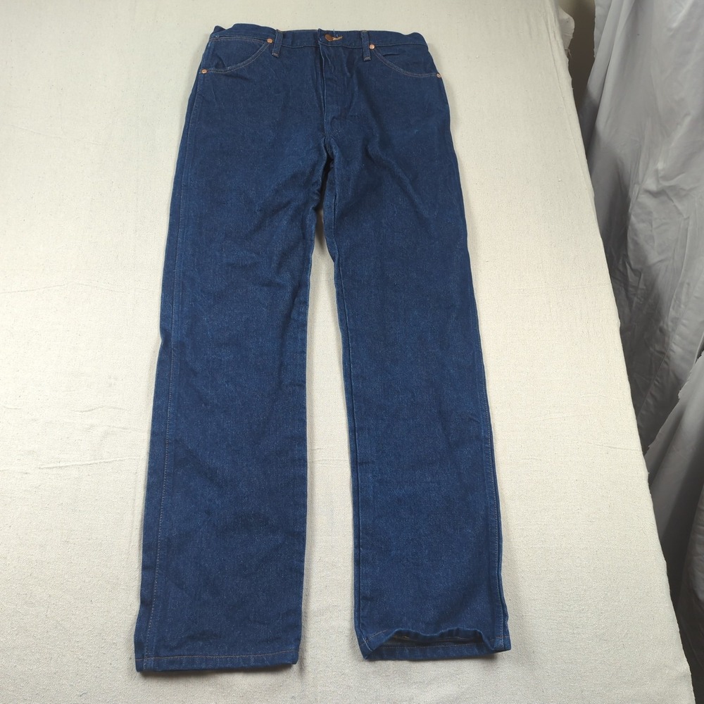 Wrangler Jeans Mens 35x34 Blue Cowboy Cut 13MWZ Western Rodeo